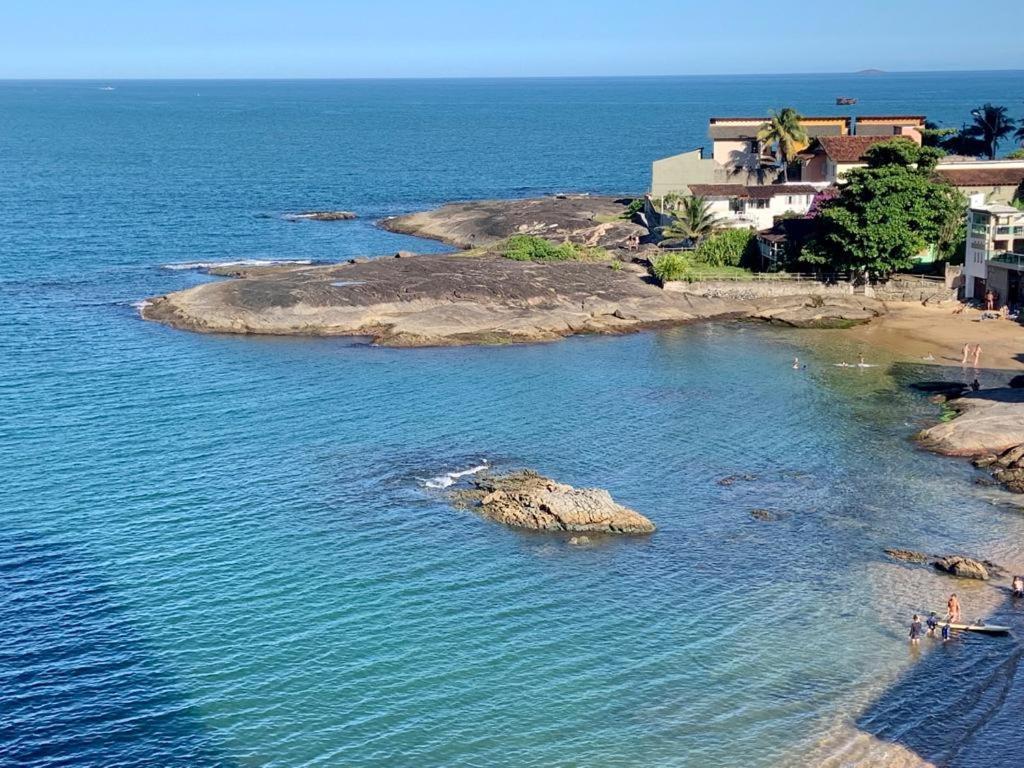 Apartamento Vista Do Mar, Pe Na Areia E Aguas Tranquilas, No Cento De Guarapari Exterior foto
